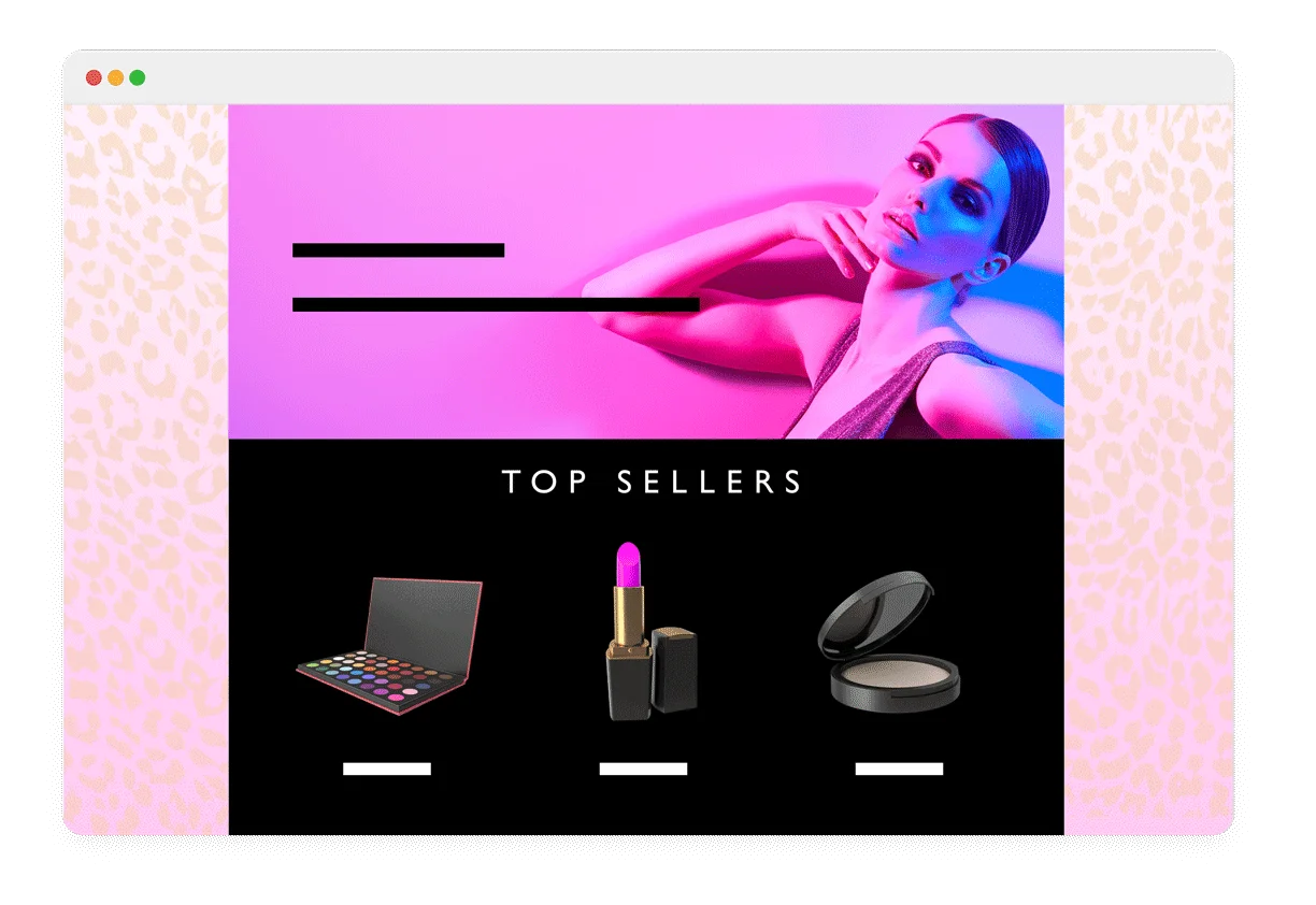 Bestseller email with personalized trending product recommendations